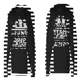 Veterans Against Fascists Long Sleeve T-Shirt | Mazezy