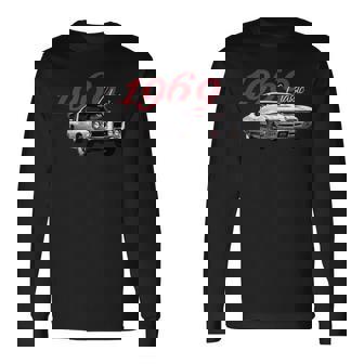 Vintage 1969 Gto、アメリカのマッスルカー、クラシックホットロッド 長袖Tシャツ - Kawaiitshirt
