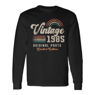 Vintage 1985 Cumpleaños Años 40 Retro Camiseta de manga larga - Regaloses