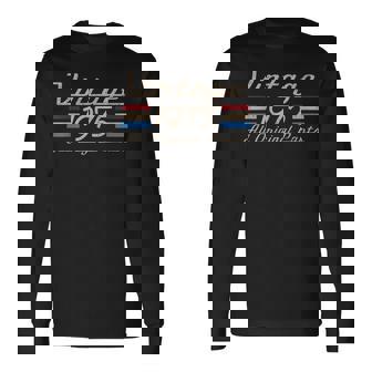 Vintage '75 Retro Birthday Top For 50Th 1975 Dad Usa 50 Long Sleeve T-Shirt - Thegiftio