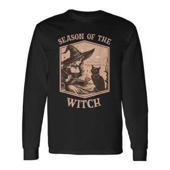 Vintage Book Club Salem 1692 Season Of Witch Halloween Long Sleeve T-Shirt - Thegiftio UK