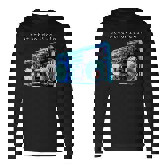 Vintage At The Drive In Radio Tape Classic Music 80S 90S Long Sleeve T-Shirt - Monsterry