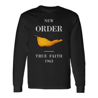 Vintage New Order True Faith Music Long Sleeve T-Shirt - Thegiftio UK