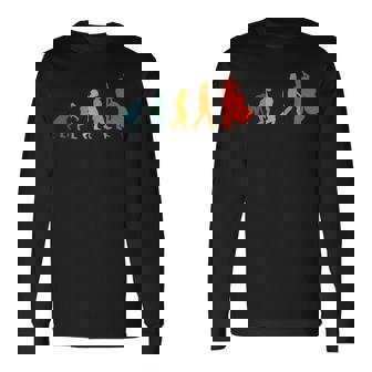 Violoncelista Evolución Clásicoiolonchelo Retro Evolution Camiseta de manga larga - Regaloses