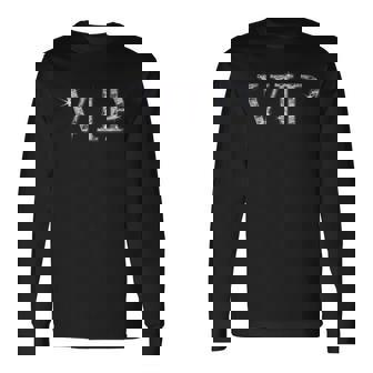 Vip【ダイヤモンド風 フォント】面白い 長袖Tシャツ - Kawaiitshirt