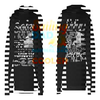 Voile Retraite Bateau Capitaineoile Papa T-shirt à manches longues - Cadeauxyz