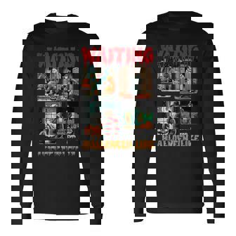 Waiting For Halloween Like Killers Horror Movie Scence Long Sleeve T-Shirt - Monsterry