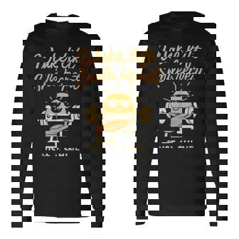 Wake Liftmile Repeat Gym Entrenamiento Motivación Camiseta de manga larga - Regaloses