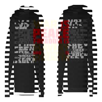 War Is Peace 引用tシャツ 長袖Tシャツ - Kawaiitshirt