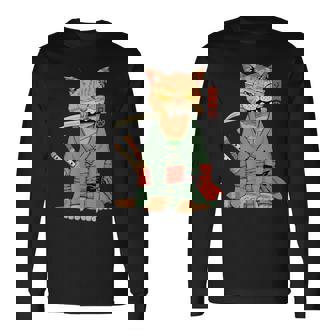Warrior Zoro Cat T-shirt à manches longues - Cadeauxyz