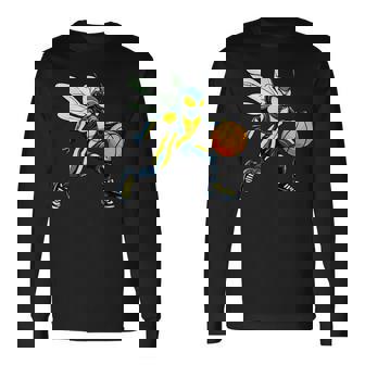 Wasp バスケットボール選手バスケットボール スズメバチ 長袖Tシャツ - Kawaiitshirt