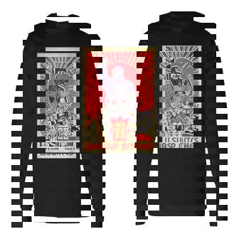 Wassup Bitches 毛沢東 中国共産主義宣伝ポスター 長袖Tシャツ - Kawaiitshirt