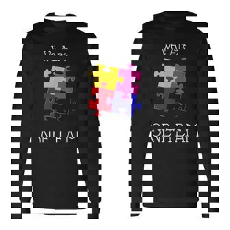 We Are One Team ジグソーパズル付き 長袖Tシャツ - Kawaiitshirt