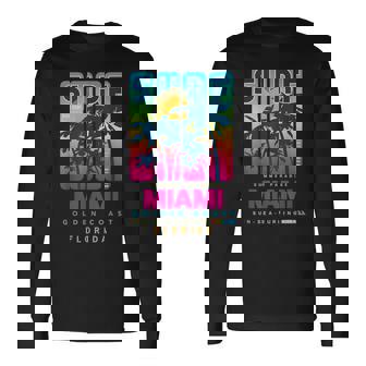 Wear Miami Florida Miami Colorfulunrise Graphic 長袖Tシャツ - Kawaiitshirt