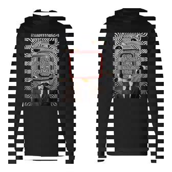 Weirdcore審美的奇妙な目の光学的錯覚オデコール 長袖Tシャツ - Kawaiitshirt