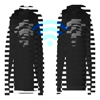 Wi Fiignal、Wi Fiシャツ、インターネット信号、インターネットwi-Fi 長袖Tシャツ - Kawaiitshirt