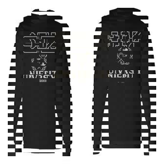 Wickedhiz University エンブレム 長袖Tシャツ - Kawaiitshirt