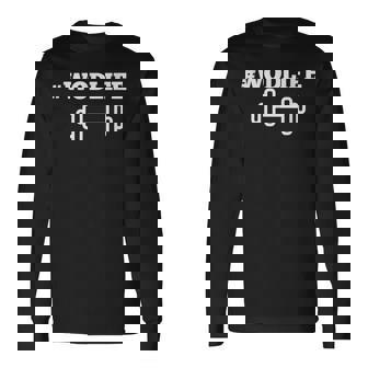 Wod ライフ クロストレーニング ボックス ウェイトリフティング フィットネス 楽しい 長袖Tシャツ - Kawaiitshirt