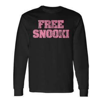 Women's Retro Free Snooki Vintage Outfit Long Sleeve T-Shirt - Thegiftio UK