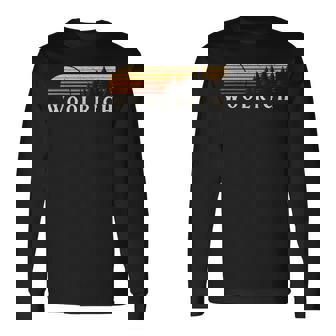 Woolrich Pa ヴィンテージ エバーグリーン サンセット 80年代 レトロ 長袖Tシャツ - Kawaiitshirt