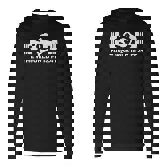 The World Is Flat、Auto Racing Motorsports 長袖Tシャツ - Kawaiitshirt