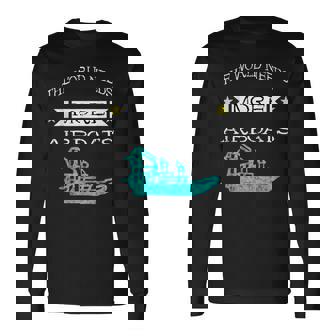 The World Needs More Airboats Swamp Hydroplane Fanboat Long Sleeve T-Shirt | Mazezy