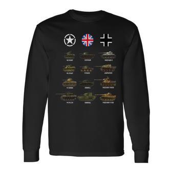 Ww2 戦車 シャーマン ヘルキャット パンツァー タイガー パンサー タンクファン用 長袖Tシャツ - Kawaiitshirt