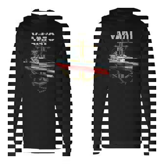 Ww2 軍艦日本大和戦艦 長袖Tシャツ - Kawaiitshirt