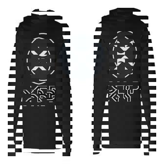 Xrp リップル 暗号通貨ポケットロゴ 長袖Tシャツ - Kawaiitshirt