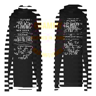 They Call Me Grammy Because Partner In Crime Long Sleeve T-Shirt - Thegiftio