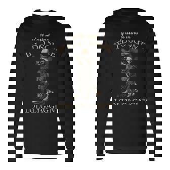 Y'all Mind If I Do Some Lollygaggin' Cowboy Raccoon Long Sleeve T-Shirt - Monsterry