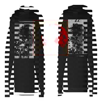 Yasuke アフロサムライ 七徳 武士道コード 長袖Tシャツ - Kawaiitshirt