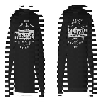 Yellowstone River モンタナフライフィッシング 長袖tシャツ 長袖Tシャツ - Kawaiitshirt