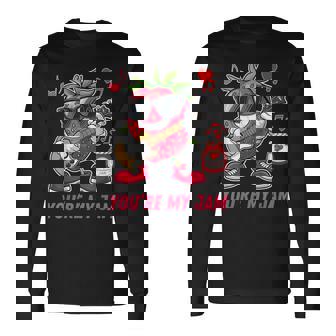 You're My Jam ファニーストロベリー ギターを弾く スイートハートジャム 長袖Tシャツ - Kawaiitshirt