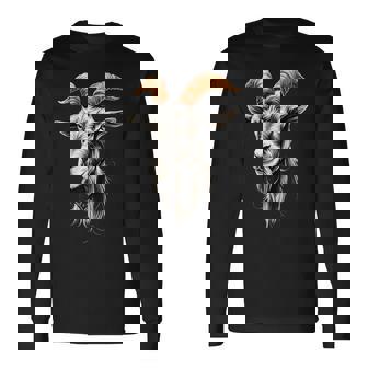 Ziege Hausziege Wildziegeteinbock Goatüße Ziegen Langarmshirts - Geschenkecke