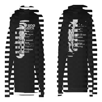 「Euphoria」吹奏楽のためのユーフォニアムユーモア 面白いユーフォニアム 長袖Tシャツ - Kawaiitshirt