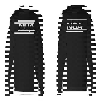 「Noa」ヘボン式「のあ」「ノア」下の名前 ローマ字 名入れ 名乗り ラテン文字 綴り 長袖Tシャツ - Kawaiitshirt