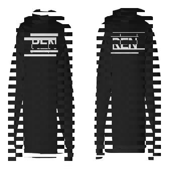 「Ren」ヘボン式「れん」「レン」下の名前 ローマ字 名入れ 名乗り ラテン文字 綴り 長袖Tシャツ - Kawaiitshirt