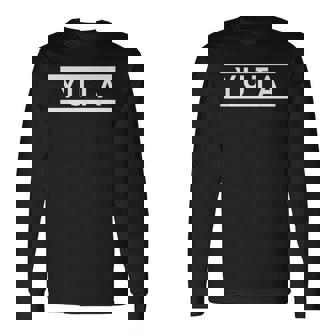 「Yuta」ヘボン式「ゆうた」「ユータ」下の名前 ローマ字 名入れ 名乗り ラテン文字 綴り 長袖Tシャツ - Kawaiitshirt