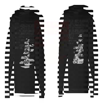 「情熱は時空を超える」 合掌土偶 祈る土偶 縄文 土偶 青森県八戸市 国宝 考古学 はにわ シュール 長袖Tシャツ - Kawaiitshirt