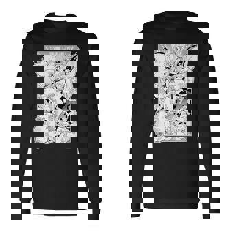 【さくらみこ】『ヤマト神想怪異譚』漫画コマtシャツ（本人セレクト 日本語） 長袖Tシャツ - Kawaiitshirt