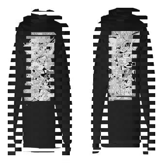 【さくらみこ】『ヤマト神想怪異譚』漫画コマtシャツ（本人セレクト 英語） 長袖Tシャツ - Kawaiitshirt