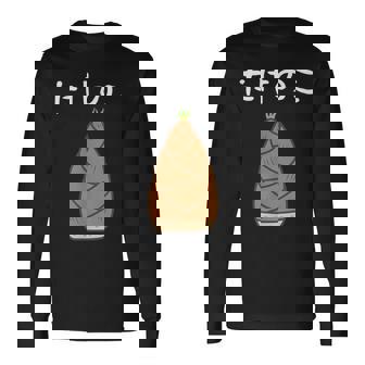 【たけのこ】竹の子 食べ物 可愛い カワイイ ペア カップル 竹 面白い おもしろ ネタ ウケ狙い 目立つ 笑える 変な 長袖Tシャツ - Kawaiitshirt