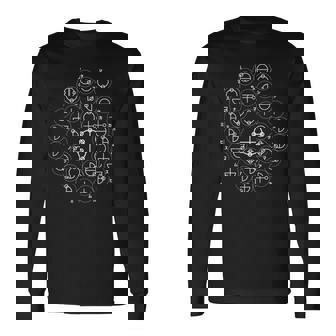 【カタカムナ 第7首】神代文字 スピリチュアル 言霊 癒し ヒーリング 面白い おもしろ お守り 開運 古代 文字 長袖Tシャツ - Kawaiitshirt