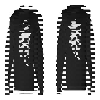 【カーン】梵字 酉年 干支 守護梵字 不動明王 9月生まれ 守り本尊 手書き 仏教 悉曇文字 古代文字 スピリチュアル 長袖Tシャツ - Kawaiitshirt