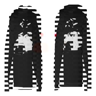 【パン】おにぎり オニギリ ごはん お米 文鳥 桜文鳥 サクラブンチョウ 白文鳥 おもしろ 文鳥 文鳥好き 長袖Tシャツ - Kawaiitshirt