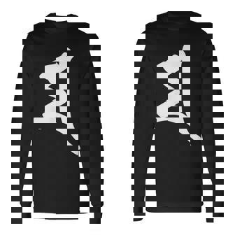 【マ】梵字 大黒天 摩利支天 孔雀明王 手書き 悉曇文字 古代文字 仏教 グッズ 守護神 お守り スピリチュアル 長袖Tシャツ - Kawaiitshirt