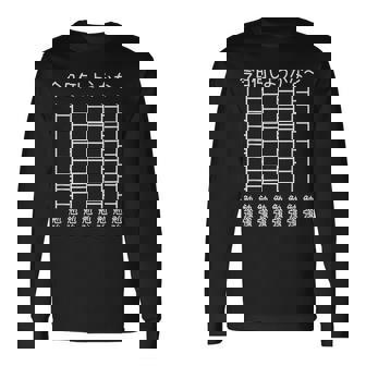 【今日何しようかな 勉強】あみだくじ 遊び心 おもしろ 面白い ユーモア ギャグ ネタ ウケ狙い 笑える 長袖Tシャツ - Kawaiitshirt