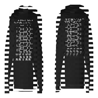 【今日何食べようかな 焼き鳥】あみだくじ 遊び心 おもしろ 面白い ユーモア ネタ ウケ狙い 笑える 変な 長袖Tシャツ - Kawaiitshirt