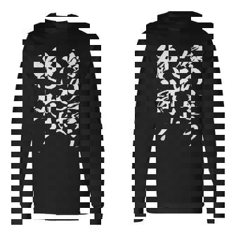 【嫁の言うことは絶対】筆文字 面白い ネタ 文字入り おもしろ 笑える ギャグ ウケ狙い お笑い ユーモア ふざけ 長袖Tシャツ - Kawaiitshirt